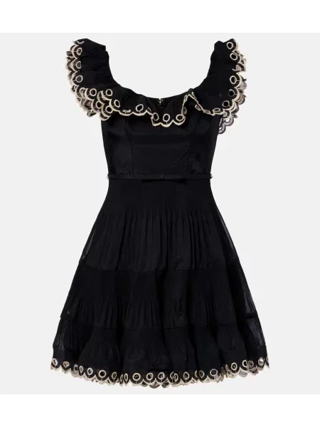 Rochie Zimmermann cu broderie negru