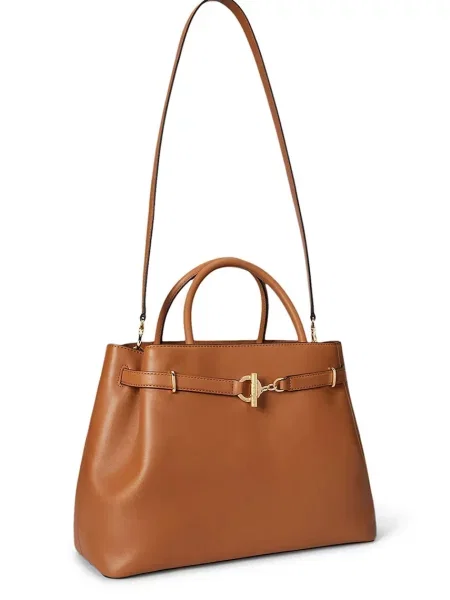 Lauren Ralph Lauren crossbody kabelka dámska kožená hnedá