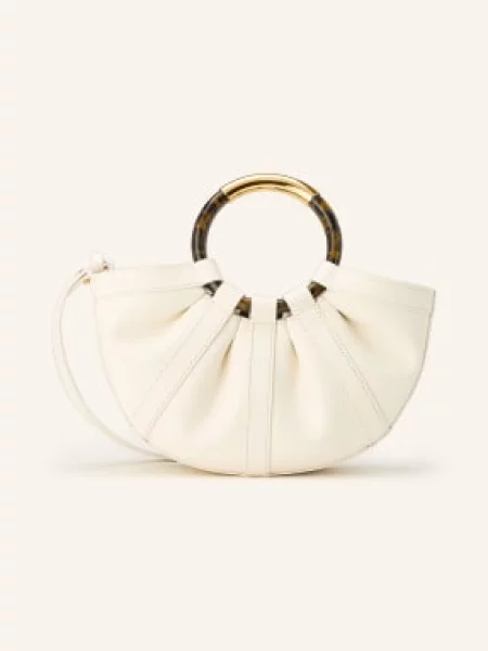 Coccinelle Torebka Z Woreczkiem beige biała