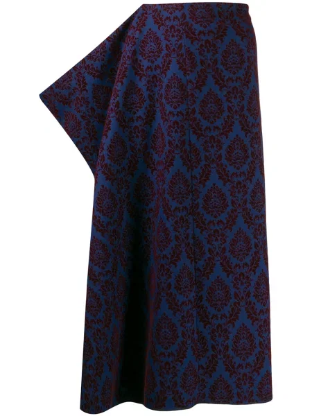 Midi sukně Comme Des Garçons Pre-owned po kolena modré