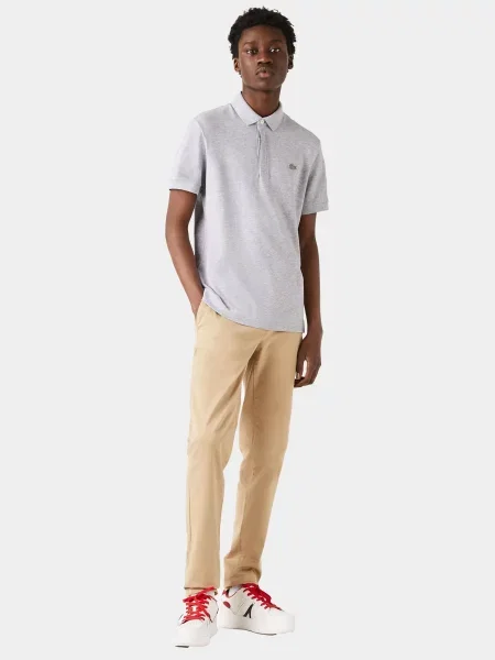 Поло Lacoste серое