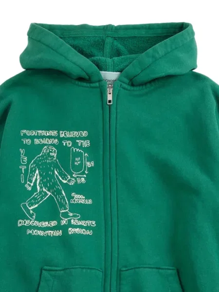 Bluza z kapturem dziecięca Bobo Choses zielona