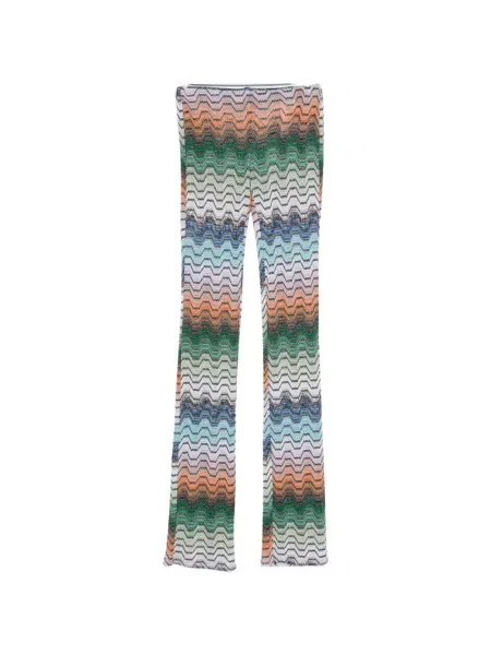 Pantaloni Missoni tricotate verde