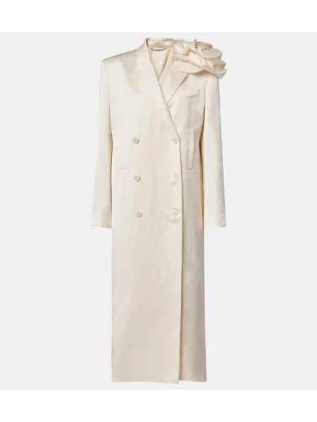 Płaszcz Magda Butrym w kwiatki biały