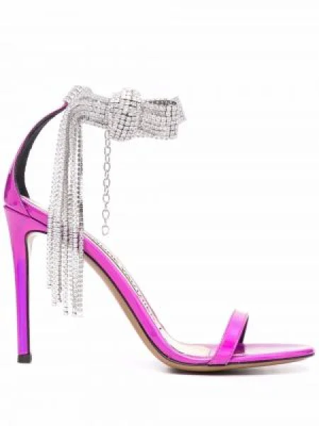 Sandale Alexandre Vauthier de cristal roz