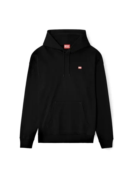 Bluza z kapturem Diesel z kapturem czarna