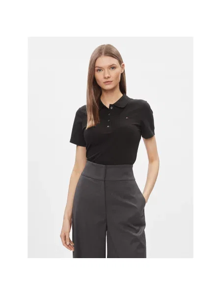 Tommy Hilfiger Polo Slim Fit crna