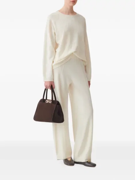 Pantaloni Fabiana Filippi alb