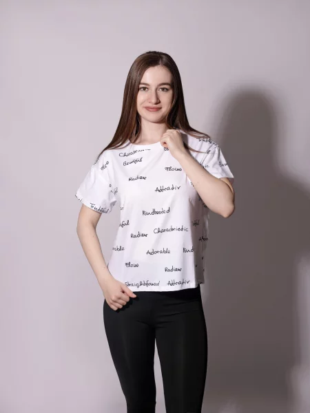 Футболка LUMO віскоза/поліестер білий
