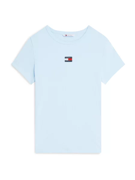 Tommy Jeans Tricou bleumarin / albastru deschis / roșu alb