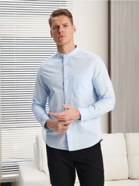 Рубашка Sinsay голубая