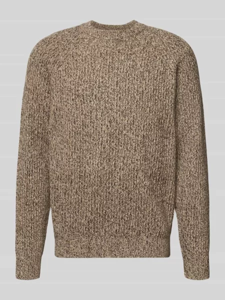 Sweter z dzianiny w melanżowej imitacji dzianiny Christian Berg Men