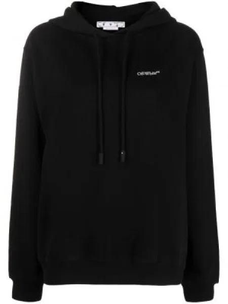 Hanorac cu glugă Off-white cu imagine