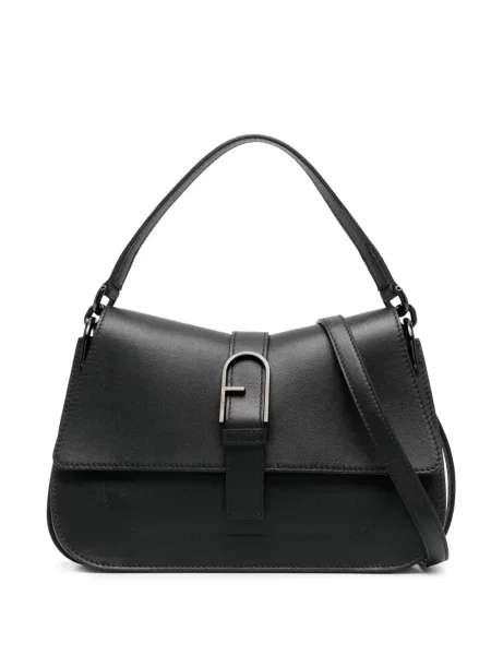 Geanta de piele Furla din piele negru