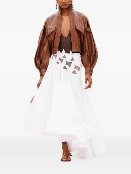 Geanta de piele Zimmermann maro