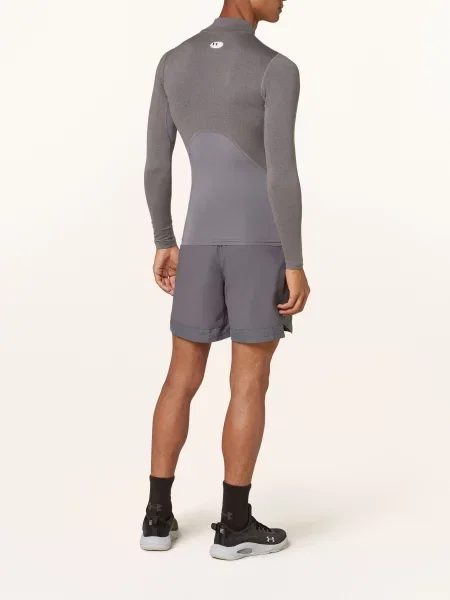 Koszulka Under Armour HeatGear Compression Mock z długim rękawem XXL szara