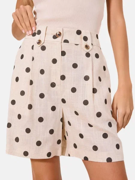 Lipsy Pantaloni cutați bej negru