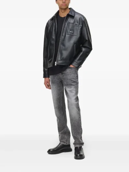 Blugi Karl Lagerfeld Jeans stretch gri