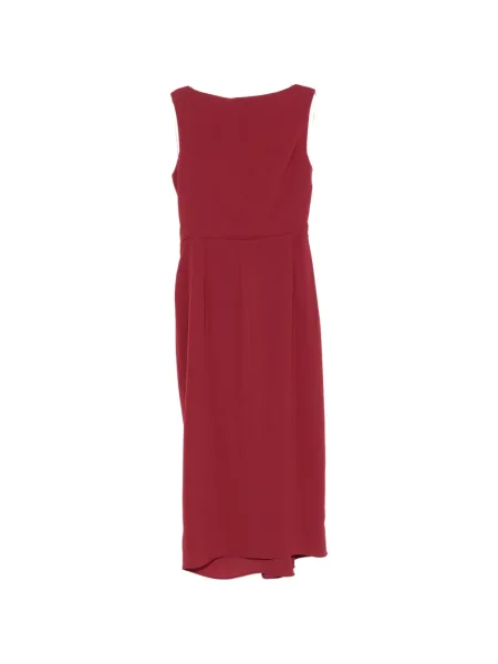 Rochie midi Max Mara cu decolteu în V drapată roșu