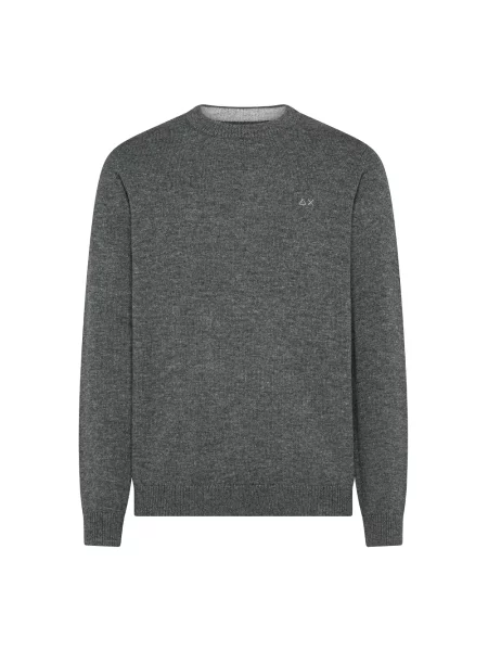 Sweter Sun68 wełniany szary