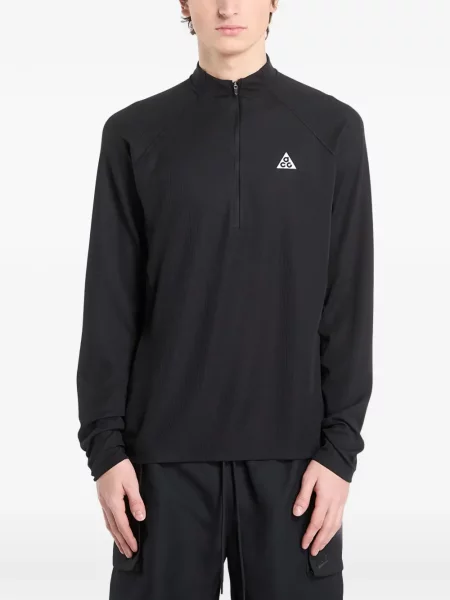 Kratak retro majica Nike s čipkom crna