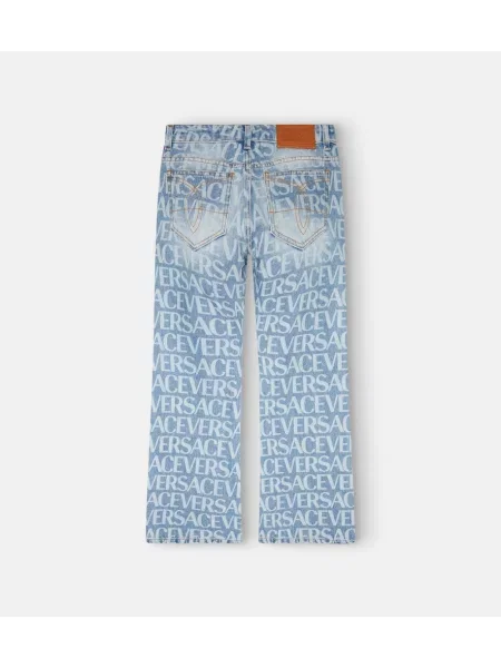 Platėjantys džinsai Versace mėlyna