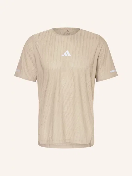Adidas Koszulka Do Biegania beige beżowa