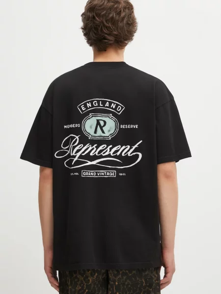 Represent t-shirt Grand Vintage Hand Drawn z nadrukiem czarny