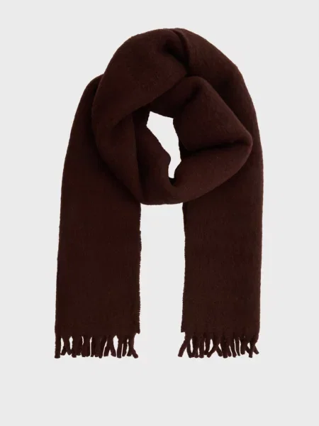 Шерстяной шарф Tommy Jeans коричневый