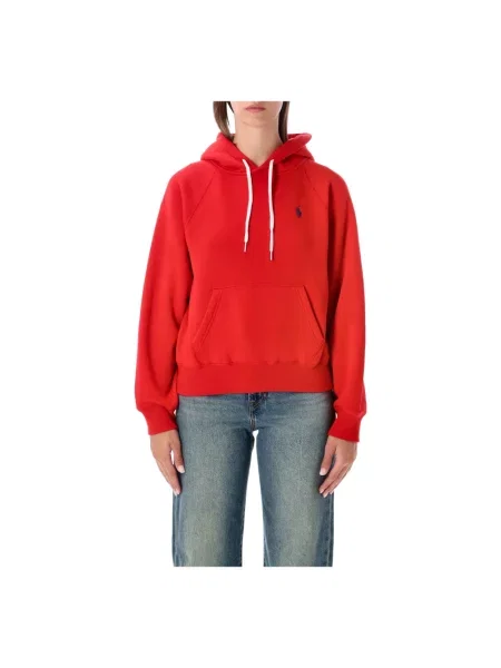 Bluza z kapturem Polo Ralph Lauren czerwona