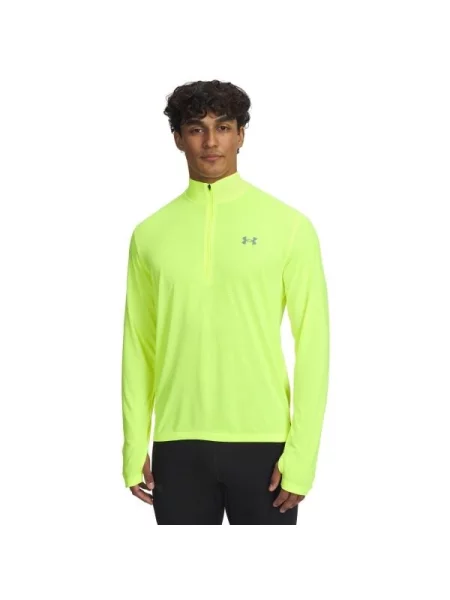 UNDER ARMOUR bluza do biegania z zamkiem Launch L czerwona