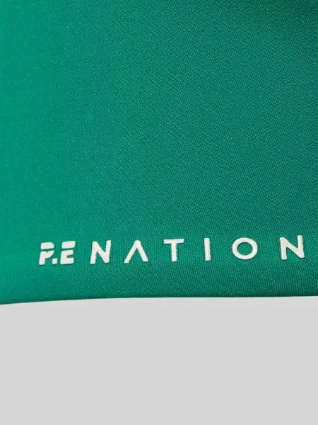 Biustonosz sportowy w kroju slim fit z detalem z logo P.e Nation zielony