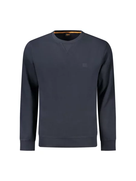 Bluza z detalem z logo model ‘Westart’ Boss Orange niebieska