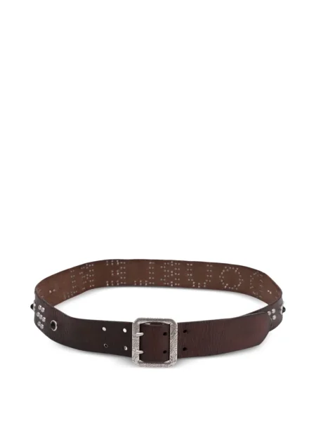 Curea Ralph Lauren Rrl din piele cu tepi maro