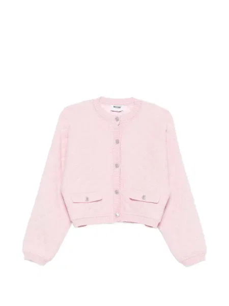 Cardigan Moschino matlasat roz