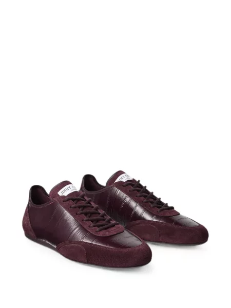 Bőr sneaker Jimmy Choo nyomtatás piros