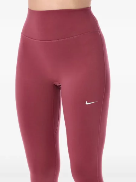Leggings Nike cu volane tricotate cu talie înaltă roz