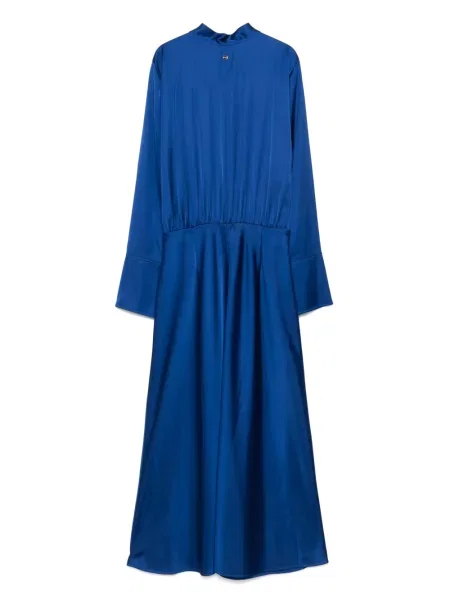 Rochie midi Marccain din satin până la genunchi de costum albastru