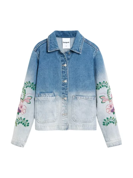 Kurtka jeansowa Desigual niebieska