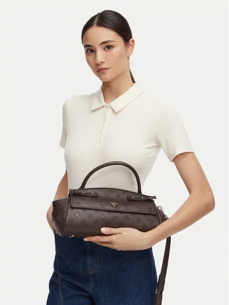 Τσάντα Guess Diana καφέ