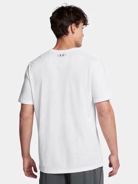 Tricou sport Under Armour alb