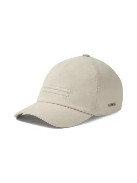Czapka z daszkiem Zegna beżowa