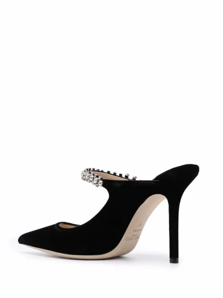 Papuci tip mules Jimmy Choo negru