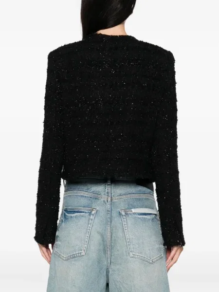 Geacă Iro din tweed negru