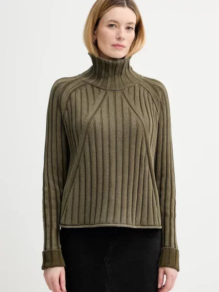 G-Star sweter 0 z golfem zielony