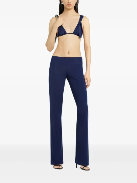 Pantaloni Courreges albastru