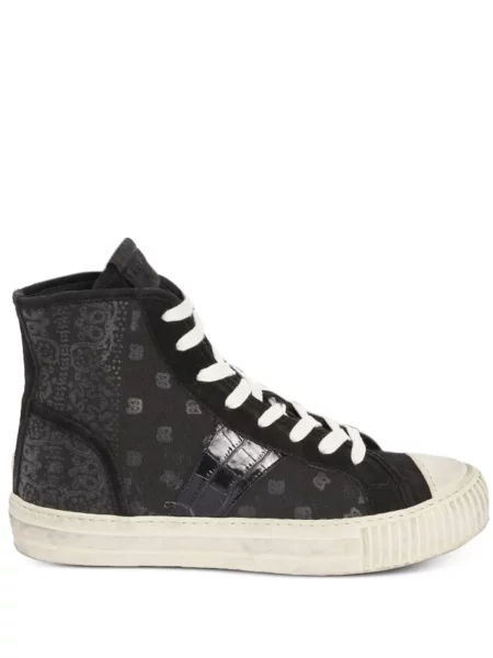 Sneakerși Rhude cu imagine cu model paisley negru