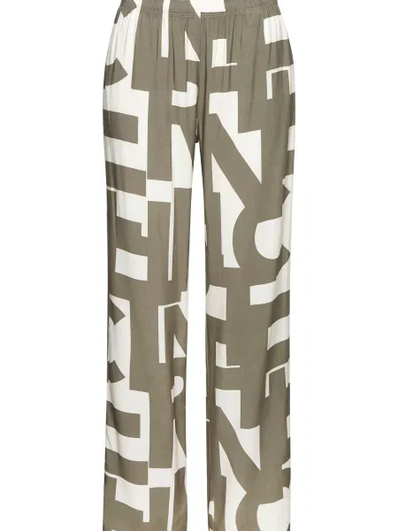 FRENCH CONNECTION Pantaloni de pijama kaki alb
