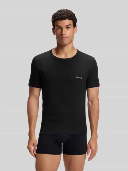 Zestaw t-shirtów o kroju regular fit z czystej bawełny model T-SHIRT RN TRIPLET P' Hugo