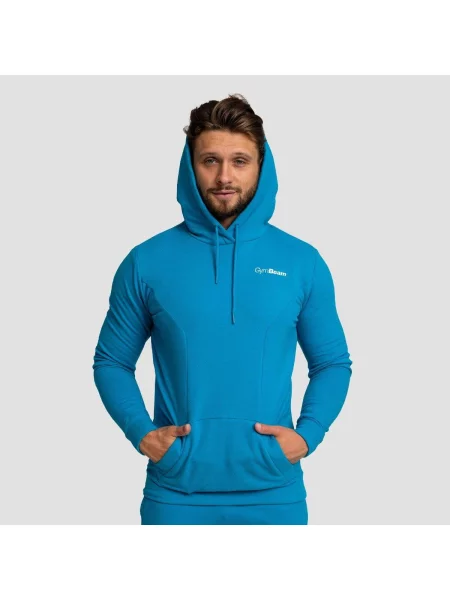Bluza fitness z kapturem Limitless niebieska